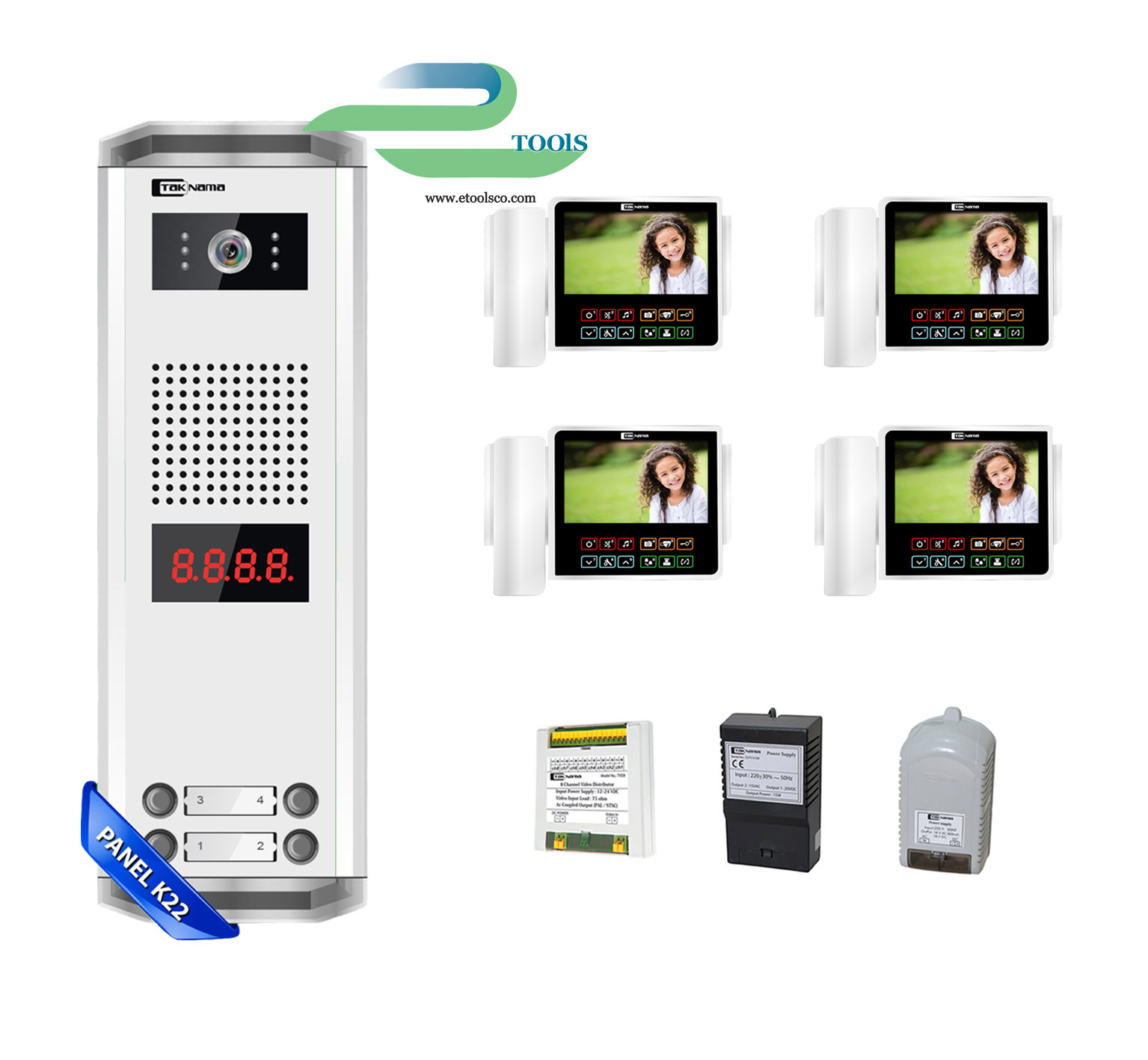 پکیج 4 واحدی آیفون تصویری تک نما C70